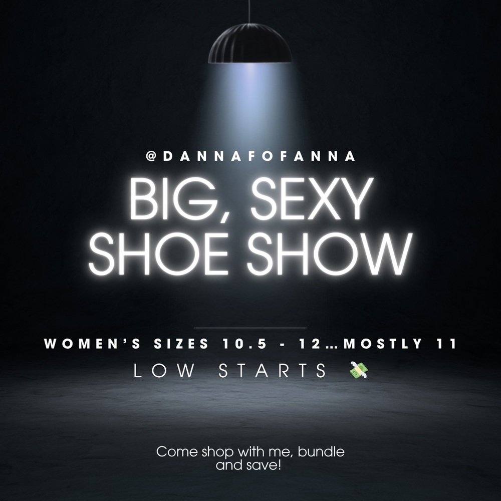 Like this listing to be notified when I go live| Size 10.5, 11, & 12 Shoe Show 👠